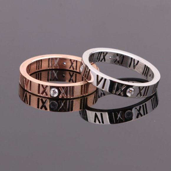 Roman Numeral Ring - Engraved Ring - Custom Ring Custom Roman Numeral Ring - Rin - Picture 5 of 7